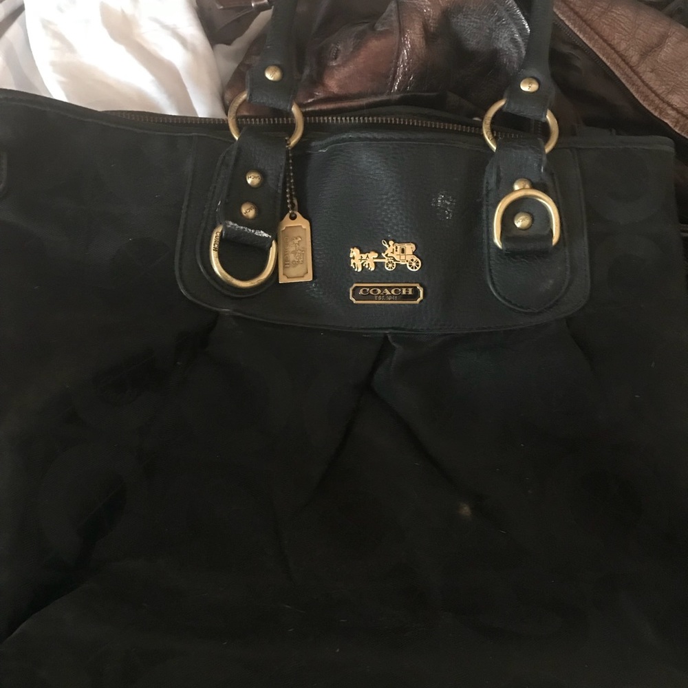 Beautiful black Coach purse